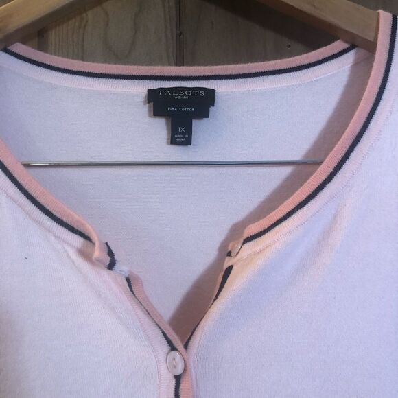 Women's Pink Cardigan Sweater - Picture 4 of 6